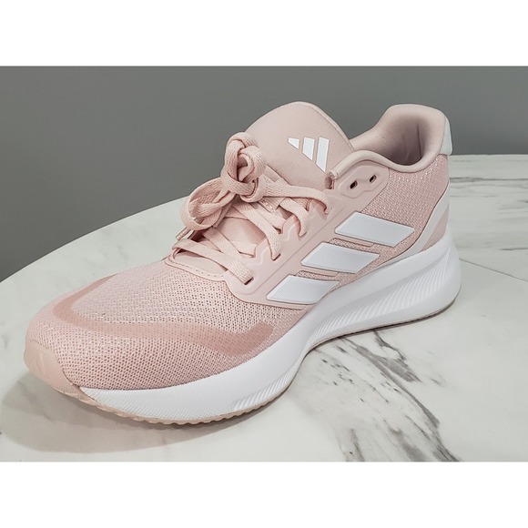 NEW NO BOX Size 10 - adidas Womens Runfalcon 5  Running Shoes Pink White Pastel - Picture 6 of 7